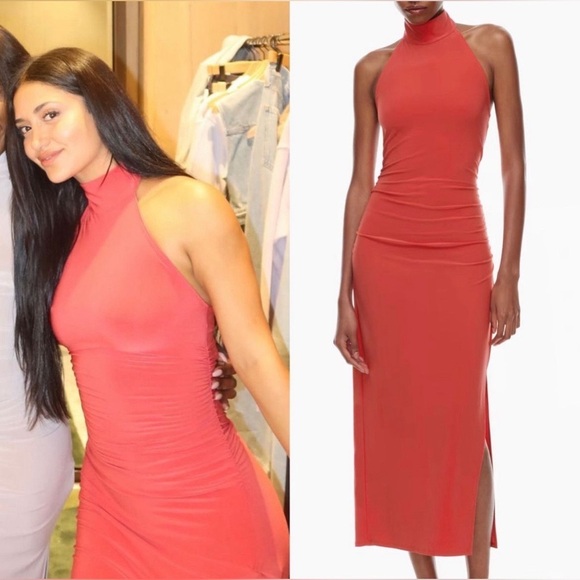 Aritzia Wilfred Remedy Dress in color Barberry Red. Size XL - Picture 1 of 5